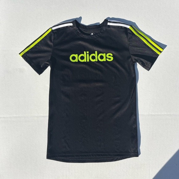 adidas Other - Adidas boys Tee in Black with Neon Green